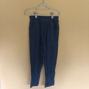 Madewell XS Blue pattern elastic waist pants